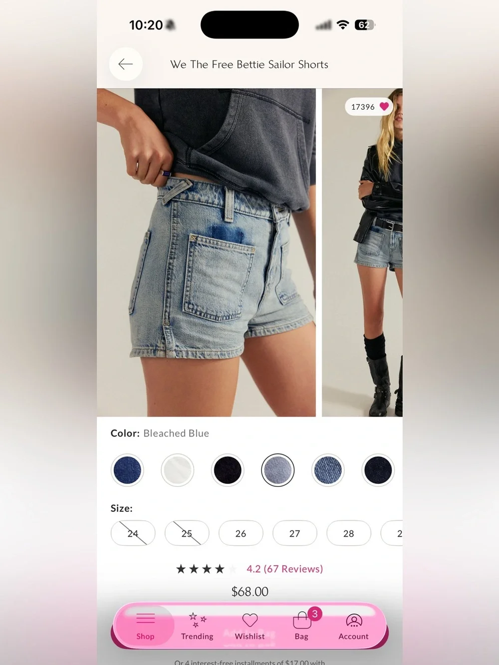 Free People Denim Shorts